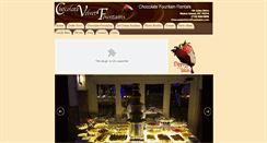 Desktop Screenshot of chocolatevelvetfountains.com