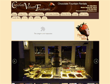 Tablet Screenshot of chocolatevelvetfountains.com